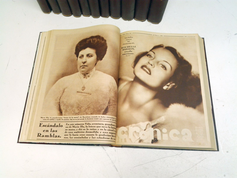 coleccion libros revista cronica a§os 30s 38x29x3.5-5 t12u